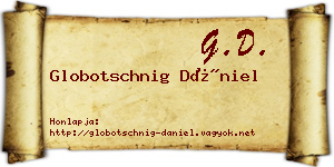Globotschnig Dániel névjegykártya